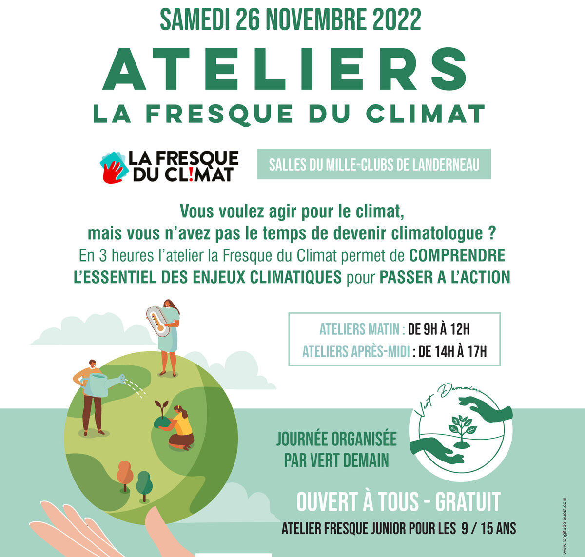 Ateliers "La Fresque du Climat" à Landerneau le 26 novembre